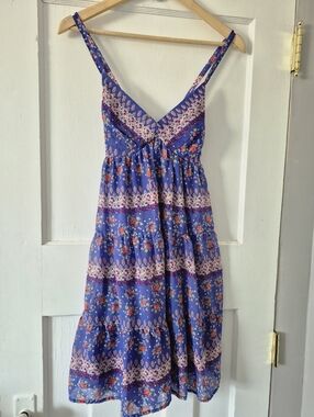 Vintage Y2K Mossimo Supply Co Floral TIered Babydoll Sundress Sz XS